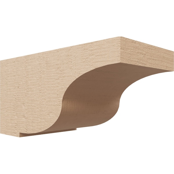 Ekena Millwork 5"W x 10"D x 5"H Wide Van Buren Rough Cedar Woodgrain TimberThane Corbel, Primed Tan CORUR05X10X05VANRCPR - main